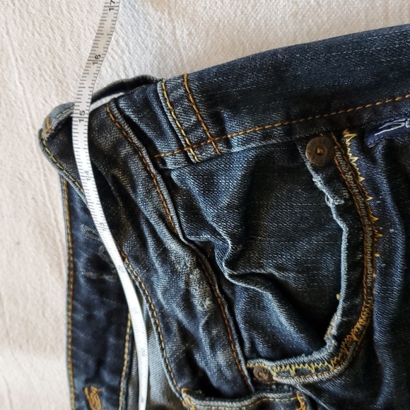 Silver Jeans Embroidered Pockets Western Glove Works Lola Sz. 28x31 Flared Jeans - Picture 11 of 13
